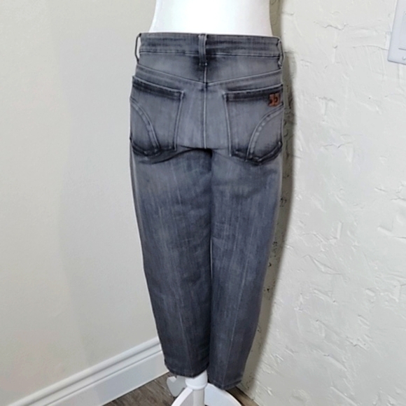 Joe's Skinny Chelsea Jeans Denim Mid Rise Cropped Ludwig Gray Faded Stretch 31 - Picture 2 of 15